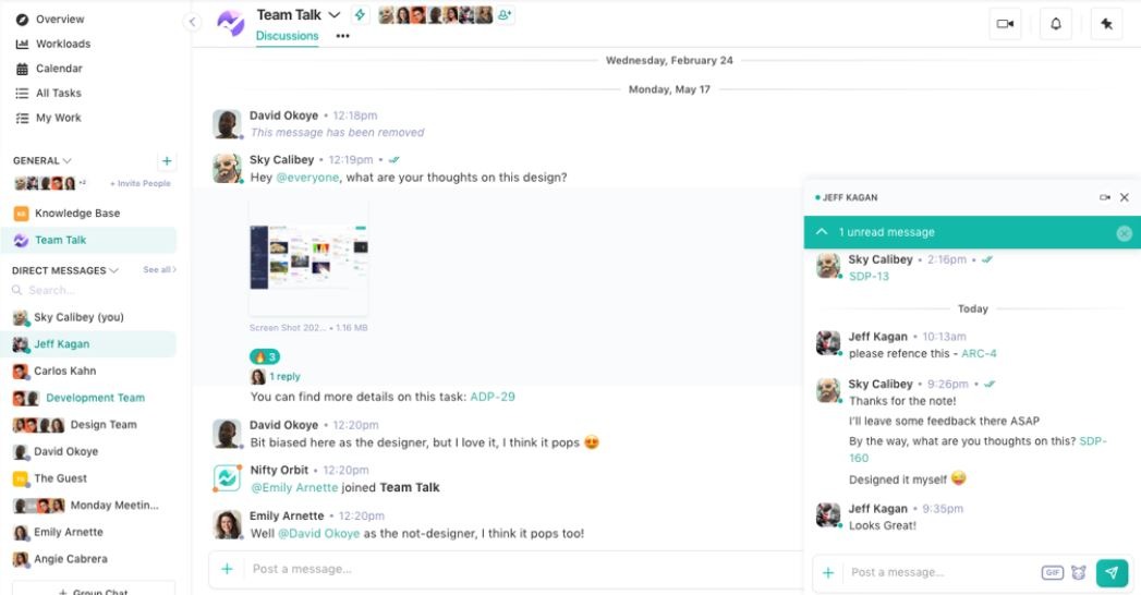 Nifty là nền tảng quản lý dự án và cộng tác toàn diện, cung cấp các tính năng từ quản lý tác vụ đến cộng tác tài liệu và quản lý khách hàng