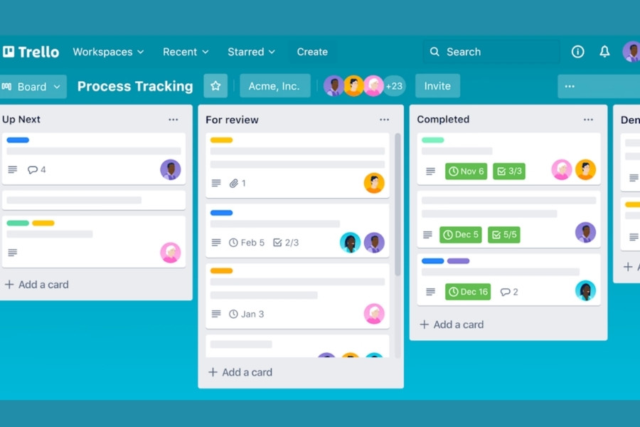 Trello nổi tiếng với thiết lập đơn giản - bắt đầu với tài khoản miễn phí hoặc nâng cao chức năng với gói trả phí