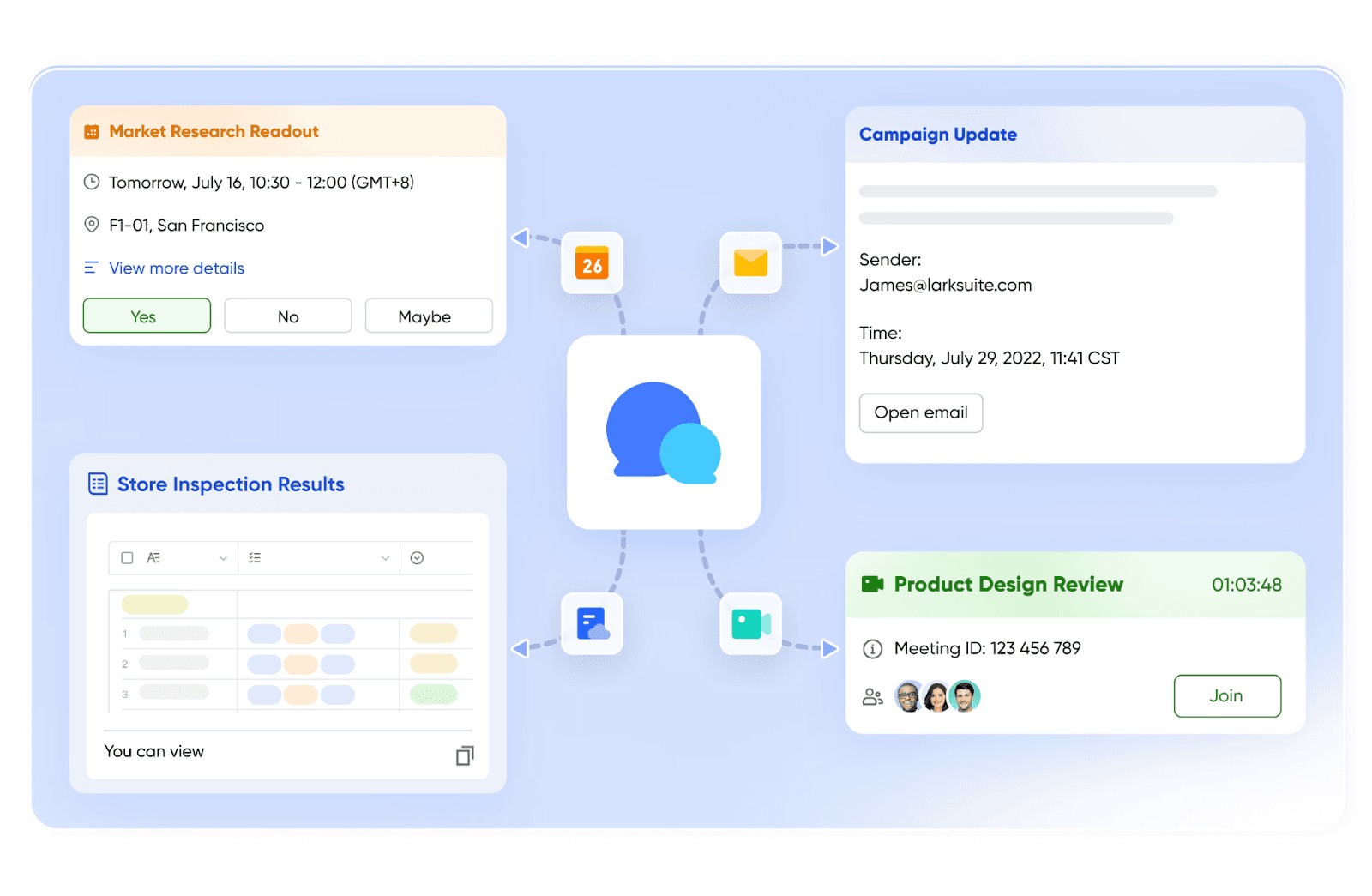 Lark nổi bật là nền tảng cộng tác "tất cả trong một" hiện đại, vượt trội hơn Zimbra nhờ tích hợp nhiều tính năng trên một không gian làm việc duy nhất