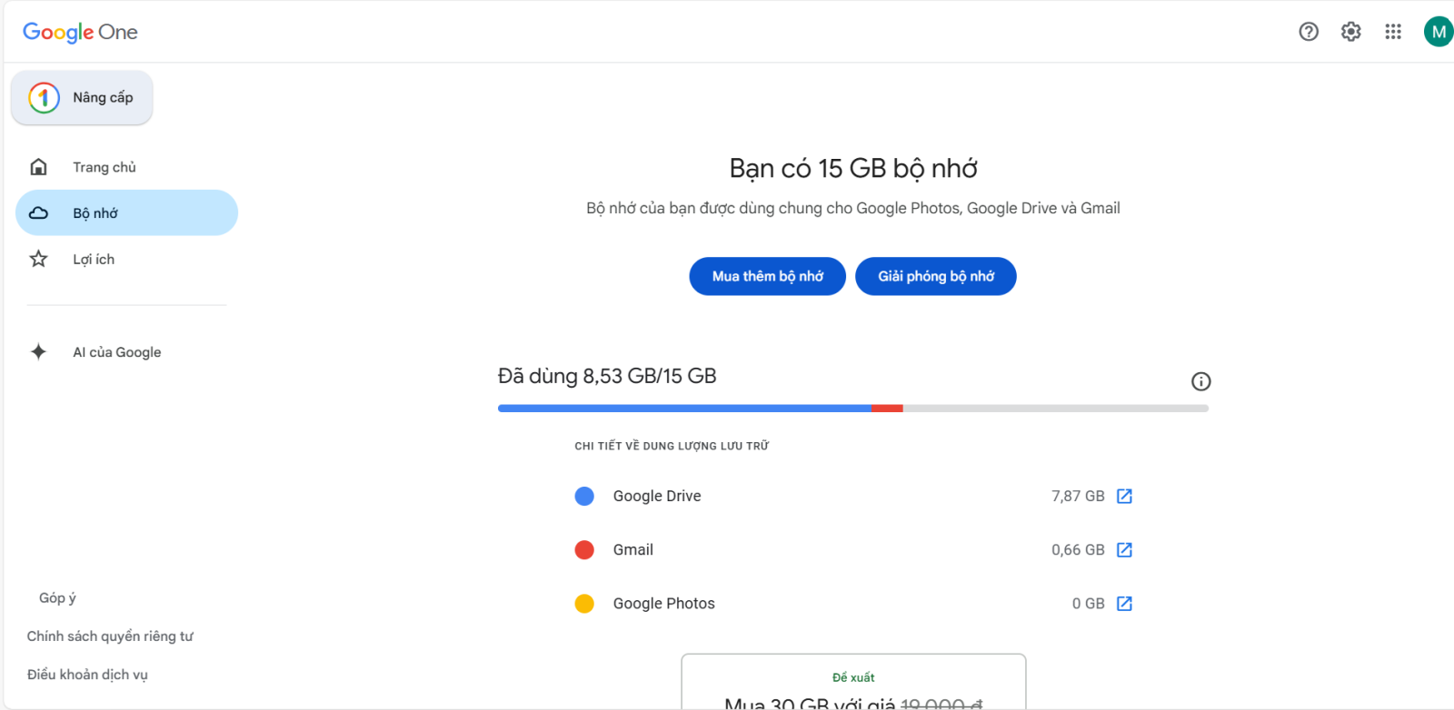 Tại sao phải mua dung lượng Google Drive