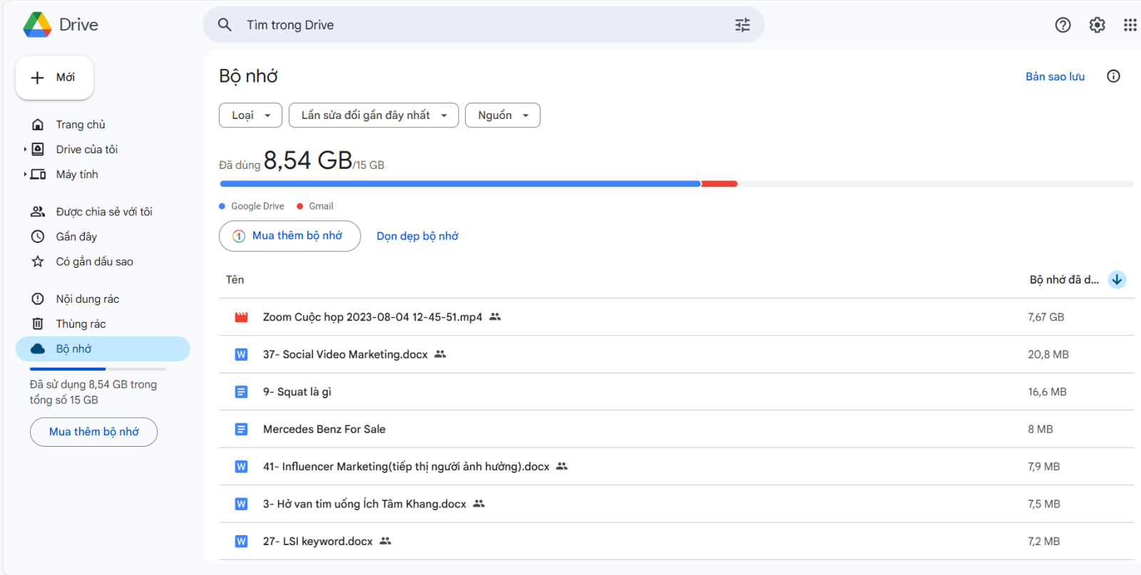 Mở Google Drive trên máy tính