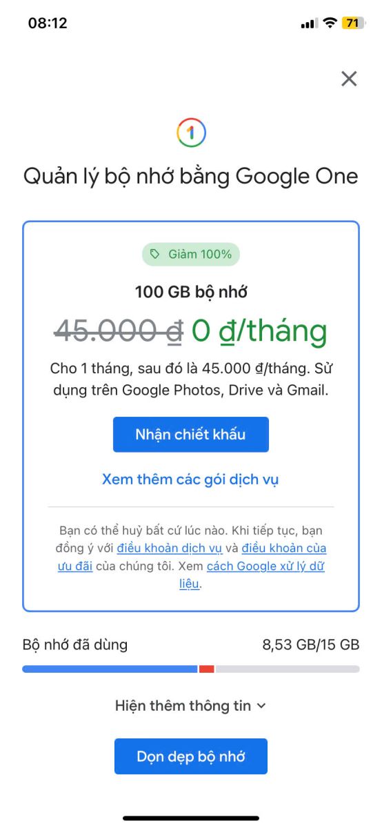 Chọn gói dung lượng phù hợp với nhu cầu sử dụng
