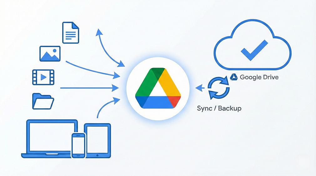 Cách backup dữ liệu lên Google Drive