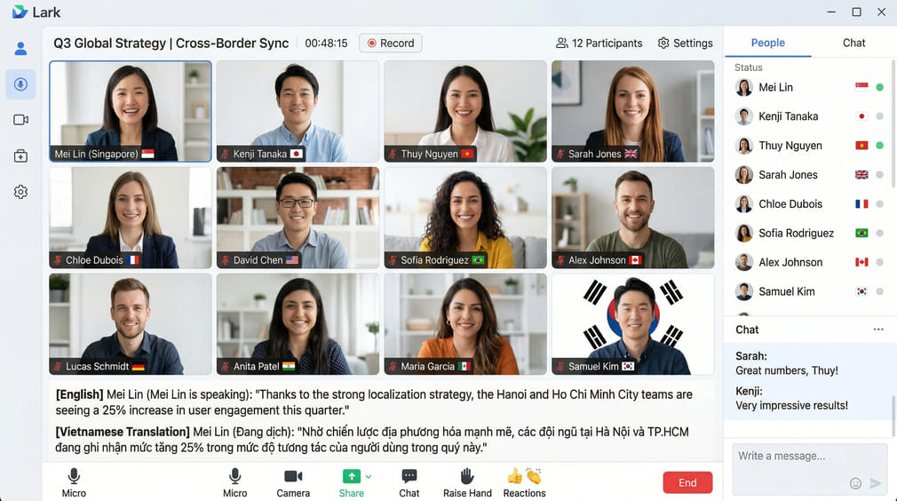 Mẹo nâng cao hiệu quả làm việc xuyên quốc gia cùng Lark