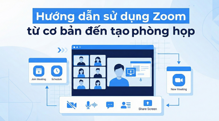 Hướng dẫn sử dụng Zoom từ cơ bản đến tạo phòng họp